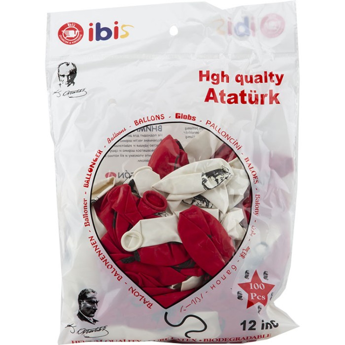 İBİS ATATÜRK BASKILI BALON 100’LÜ