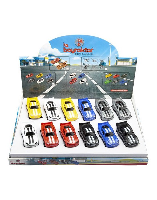 BAYRAKTAR NASCAR MİNİ SÜRTMELİ ARABALAR BP-035