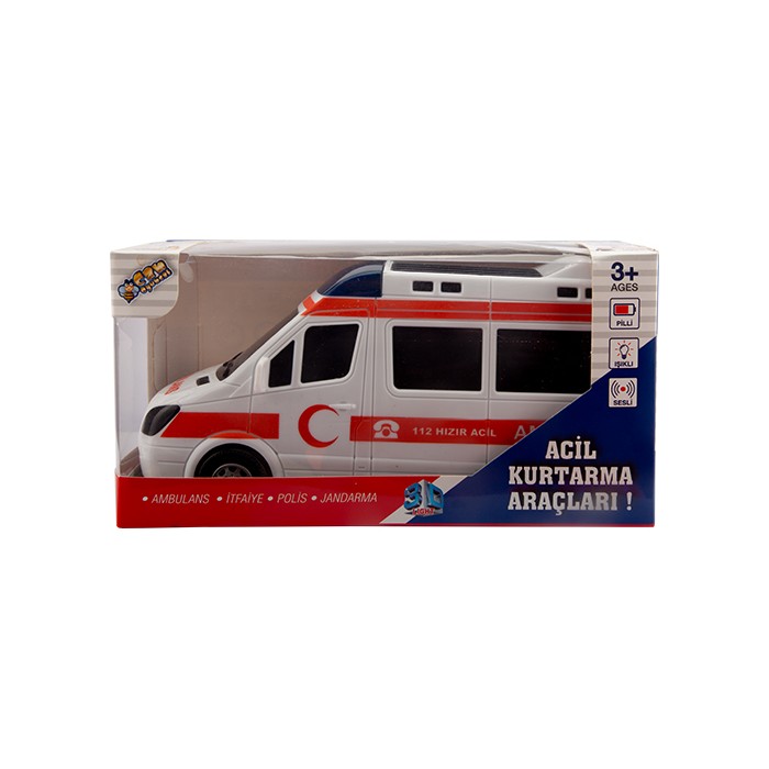 KUTULU PİLLİ  AMBULANS-POLİS HC-2093