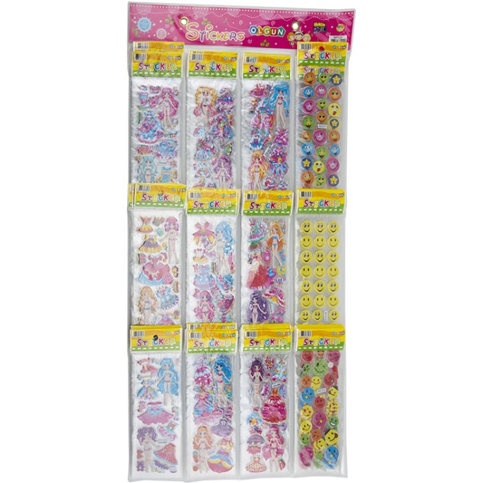 OLGUN KARTELALI GİYDİRME STİCKER 96’LI