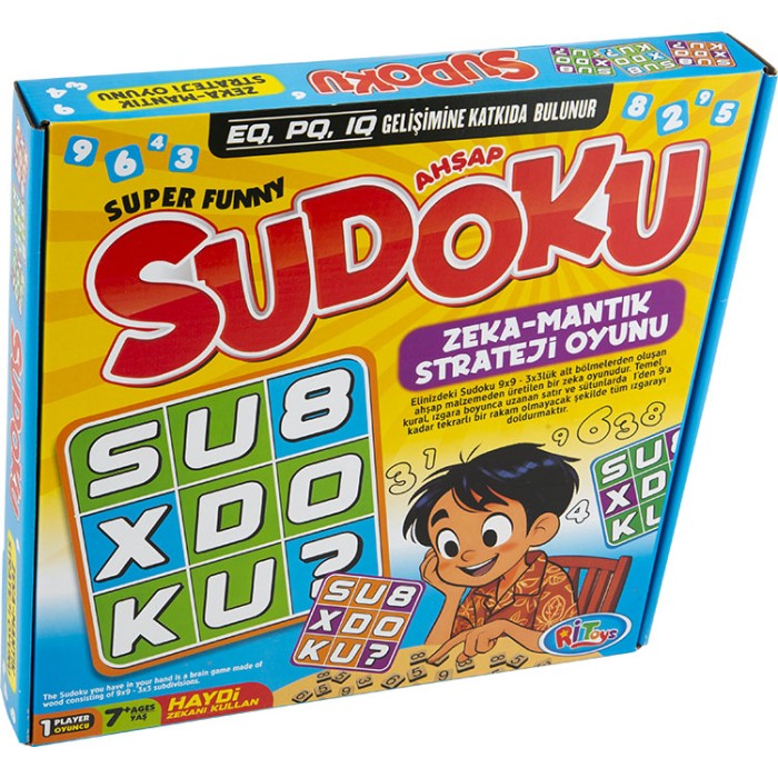KUTULU AHŞAP SUDOKU OYUNU