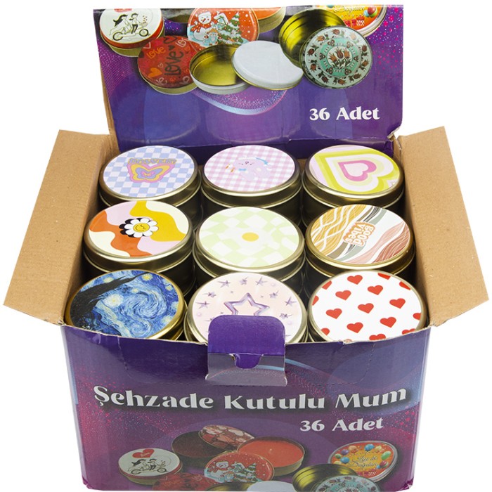 ŞEHZADE TENEKE KUTUDA MUM 36 LI