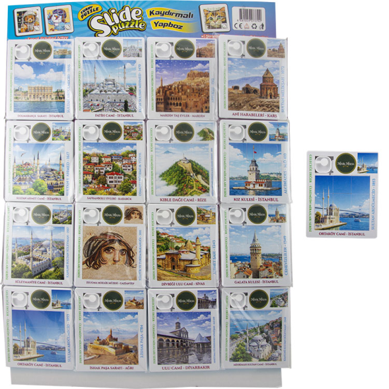 KÜLTÜREL MİRAS MODELLİ BÜYÜK KAYDIRMA PUZZLE 16’LI