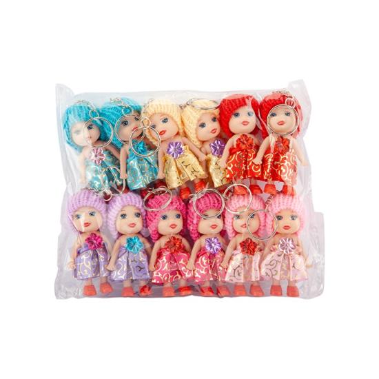 ÖRGÜ ŞAPKALI BEBEK MASKOT 12’Lİ B-1 + 10-A#