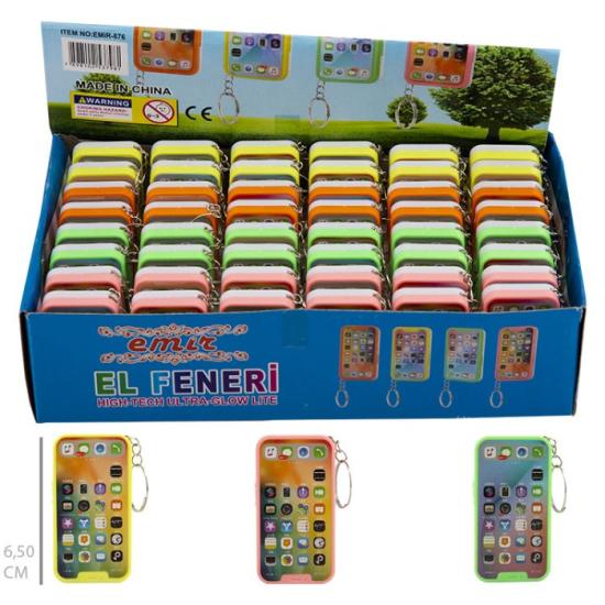 İPHONE IŞIKLI ANAHTARLIK 48’Lİ EMİR-876