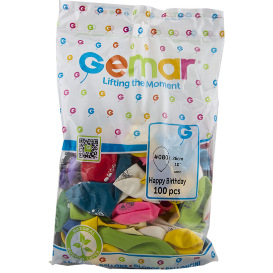 GEMAR HAPPY BİRTHDAY BALON GD90 10’’ 26CM