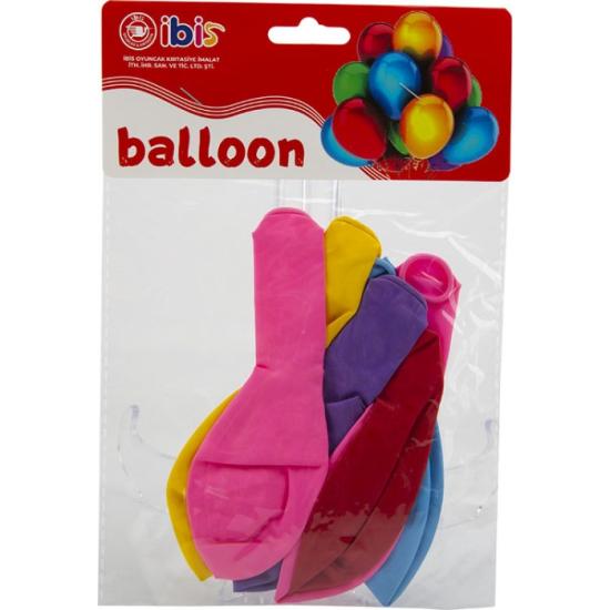 5’Lİ İTHAL TEK RENK BALON İBİS-1129-8