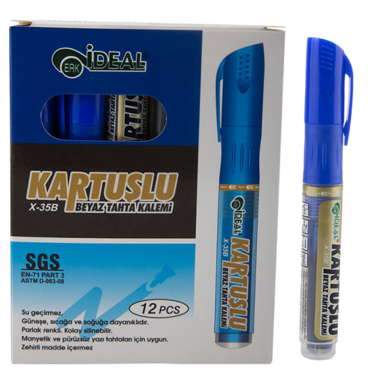 MAVİ 12’Lİ KARTUŞLU TAHTA KALEMİ