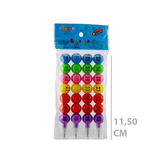 OLGUN GÜLENYÜZ KURŞUN UÇLU KALEM 4’LÜ