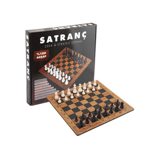 AHŞAP SATRANÇ KUTUDA 28CM*28CM